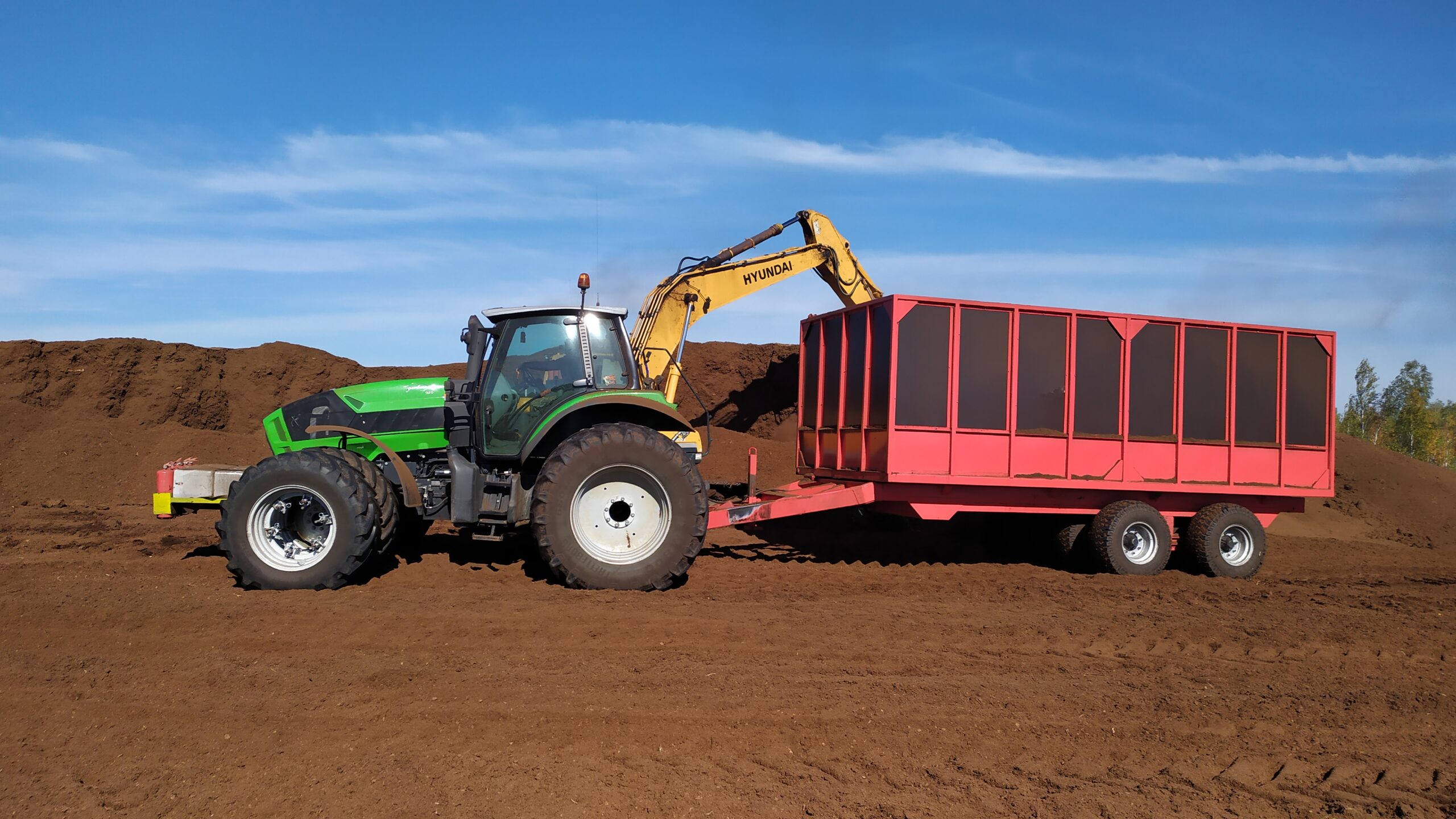 Добыча торфа